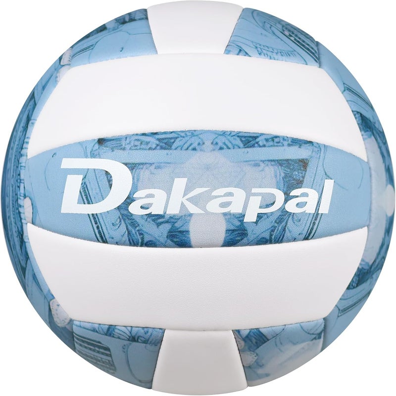 Dakapal كرة طائرة تنافسية بحجم 5 رسمية داخلية/خارجية، كرة طائرة ناعمة احترافية (بدون مضخة) - Image 1